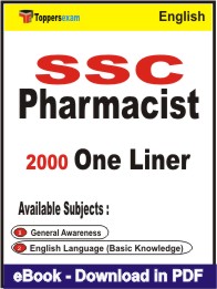 SSC Pharmacist One Liner Book PDF in English