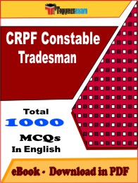 CRPF Constable Tradesman PDF Book In English - MCQ / Objective Questions