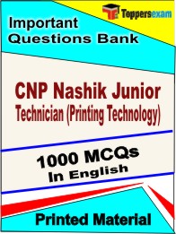 CNP Nashik Junior Technician (Printing Technology)  Book in English- Objective MCQ