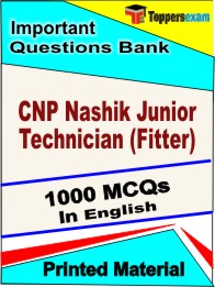 CNP Nashik Junior Technician (Fitter)  Book in English- Objective MCQ