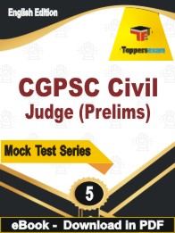 CGPSC Civil Judge (Prelims) Test PDF Book In English - Practice Set