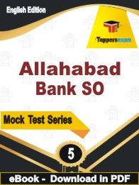 Allahabad Bank SO Test PDF Book In English - Practice Set