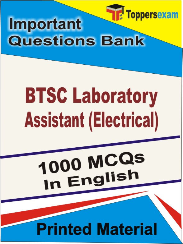 BTSC Laboratory Assistant (Electrical) Book in English - Objective MCQ