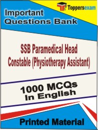 SSB Paramedical Head Constable (Physiotherapy Assistant) Book in English - Objective MCQ