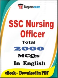 SSC Nursing Officer  PDF Book in English - MCQ / Objective Questions