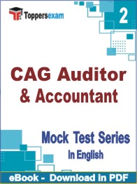 CAG Auditor & Accountant Test PDF Book In English - Question Paper
