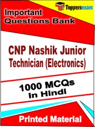 CNP Nashik Junior Technician (Electronics)  Book in Hindi- Objective MCQ