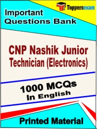 CNP Nashik Junior Technician (Electronics)  Book in English- Objective MCQ