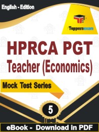 HPRCA PGT Teacher (Economics) Test PDF Book In English - Practice Set