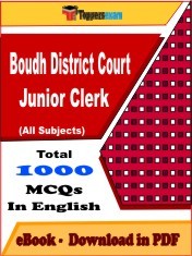 EBook of Boudh District Court Junior Clerk Exam, PDF Format in English