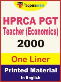 HPRCA PGT Teacher (Economics) One Liner Book in English