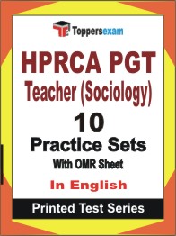 HPRCA PGT Teacher (Sociology)  Book in English - Practice Set
