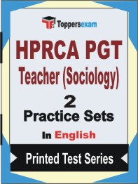 HPRCA PGT Teacher (Sociology)  Book in English - Question Paper / Practice Set
