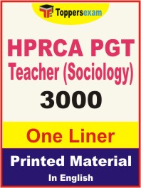 HPRCA PGT Teacher (Sociology) One Liner Book in English
