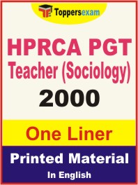 HPRCA PGT Teacher (Sociology) One Liner Book in English