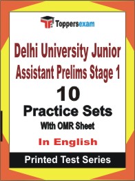 Delhi University Junior Assistant Prelims (Stage-1)  Book in English - Practice Set
