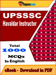 UPSSSC Havaldar Instructor PDF Book In English - MCQ / Objective Questions