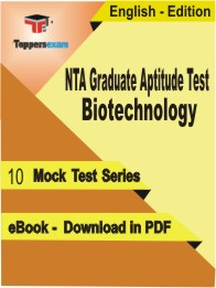 NTA Graduate Aptitude Test Biotechnology Test PDF Book In English - Mock Test/Practice Set