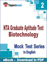 NTA Graduate Aptitude Test Biotechnology Test PDF Book In English - Question Paper