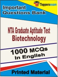 NTA Graduate Aptitude Test Biotechnology Book in English - Objective MCQ