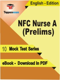 NFC Nurse A (Prelims) Test PDF Book In English - Mock Test/Practice Set