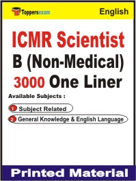 ICMR Scientist B (Non-Medical) One Liner Book in English