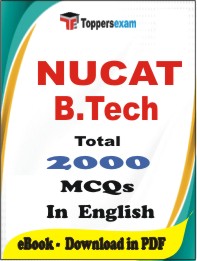 NUCAT B.Tech PDF Book in English - MCQ / Objective Questions