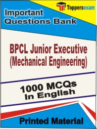 BPCL Junior Executive (Mechanical Engineering) Book in English - Objective MCQ