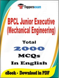 BPCL Junior Executive (Mechanical Engineering) PDF Book In English - MCQ / Objective Questions