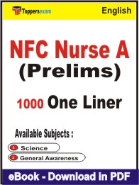 NFC Nurse A (Prelims) One Liner Book PDF in English