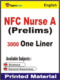 NFC Nurse A (Prelims) One Liner Book in English