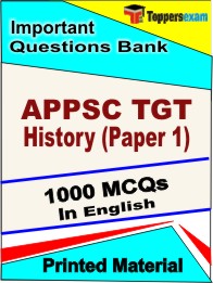 APPSC TGT History (Paper 1)  Book in English- Objective MCQ