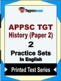 APPSC TGT History (Paper 2) Book in English- Question Paper / Practice Set
