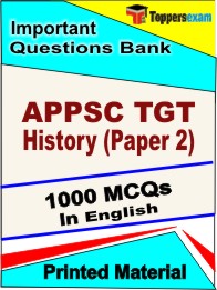 APPSC TGT History (Paper 2)  Book in English- Objective MCQ