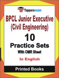 BPCL Junior Executive (Civil Engineering) Book in English - Practice Set