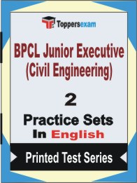 BPCL Junior Executive (Civil Engineering) Book in English - Question Paper / Practice Set