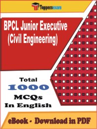 BPCL Junior Executive (Civil Engineering) PDF Book In English - MCQ / Objective Questions
