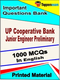 UP Cooperative Bank Junior Engineer Preliminary Book in English- Objective MCQ