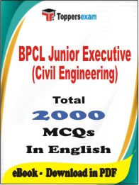 BPCL Junior Executive (Civil Engineering) PDF Book In English - MCQ / Objective Questions