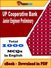 UP Cooperative Bank Junior Engineer Preliminary PDF Book In English - MCQ / Objective Questions