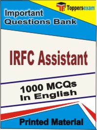 IRFC Assistant  Book in English - Objective MCQ