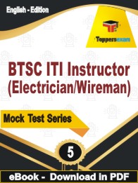 BTSC ITI Instructor (Electrician/Wireman) Test PDF Book In English - Practice Set