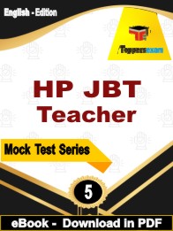 HP JBT Teacher Test PDF Book In English - Practice Set
