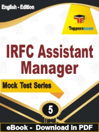 IRFC Assistant Manager  Test PDF Book In English - Practice Set