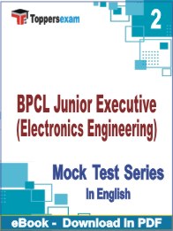 BPCL Junior Executive (Electronics Engineering) PDF Book In English - Question Paper