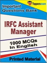 IRFC Assistant Manager  Book in English - Objective MCQ