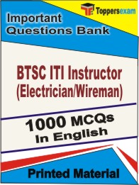 BTSC ITI Instructor (Electrician/Wireman) Book in English - Objective MCQ