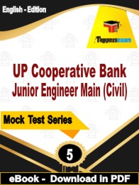 UP Cooperative Bank Junior Engineer Main (Civil) PDF Book In English- Practice Set