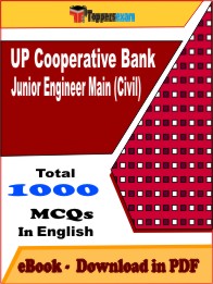 UP Cooperative Bank Junior Engineer Main (Civil) PDF Book In English - MCQ / Objective Questions