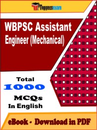 WBPSC Assistant Engineer (Mechanical) PDF Book In English - MCQ / Objective Questions